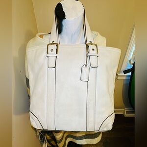 COACH Y2K Vintage Legacy Leather Double Handle Tote Shoulder Bag #10194